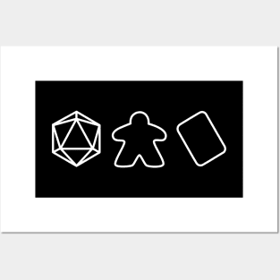 Dice Meeple Card - Gamer Design Posters and Art